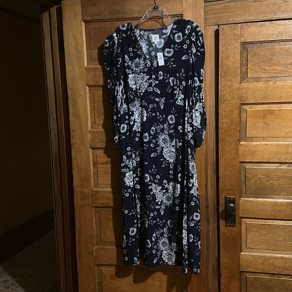 NWT- Navy Blue Maternity Dress